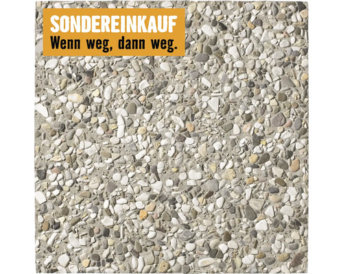 Beton Waschbetonplatte Leinekies 8/16 mm 40 x 40 x 4 cm