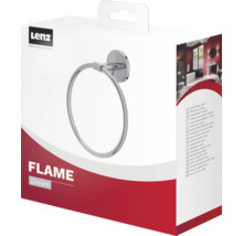 Lenz Flame Handtuchring aus Chrom in Verpackung