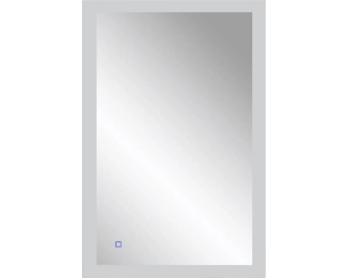 Miroir de salle de bain rectangulaire avec éclairage intégrée