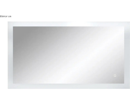 Miroir rectangulaire avec éclairage LED
