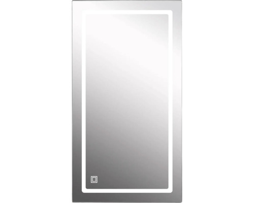 Miroir avec éclairage Cordia MODERN LINE 120 x 65 cm couleur alu argent IP 44 Miroir de salle de bain rectangulaire avec éclairage LED