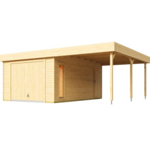 Garage en bois avec carport