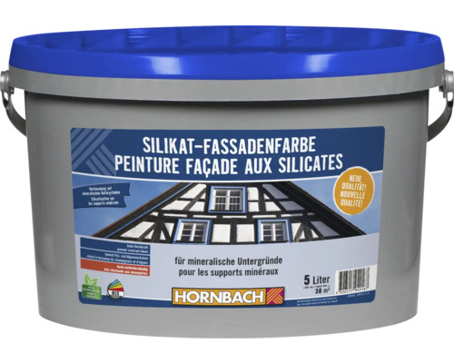 Eimer Silikatfassadenfarbe für mineralische Untergründe, 5 Liter, Hornbach