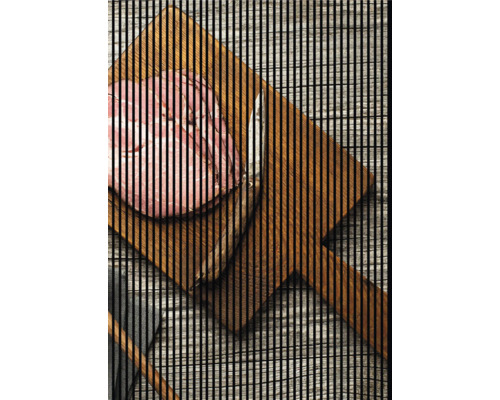 Panneau acoustique impression numérique Jambon 1 2400 x 1693 x 19 mm set = 3 panneaux individuels