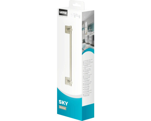 Lenz Sky Handtuchhalter Nickel in Verpackung