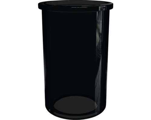 Schwarzer Kosmetikmülleimer aus Kunststoff