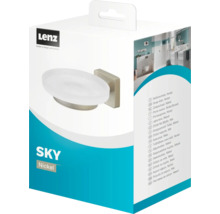 Seifenschale mit Halter Lenz Sky Nickel-matt
