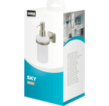 Distributeur de savon Lenz Sky nickel dans son emballage
