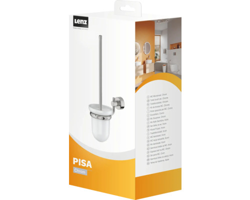 Toilettenbürstengarnitur Pisa, Chrom Verpackung