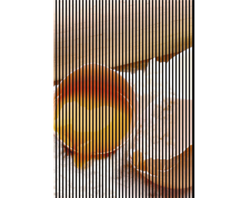 Panneau acoustique impression numérique Pâtisserie 1 2400 x 1693 x 19 mm set = 3 panneaux individuels