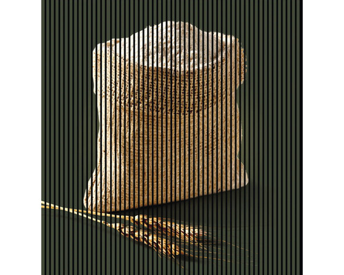 Akustikpaneel digital bedruckt Backen 2 2400 x 2253 x 19 mm Set = 4 Einzelpaneele Akustikpaneel digital bedruckt Backen 2 2400 x 2253 x 19 mm Set = 4 Einzelpaneele