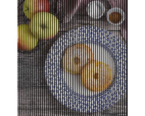 Akustikpaneel digital bedruckt Apfelradl 1 2400 x 2253 x 19 mm Set = 4 Einzelpaneele Akustikpaneel digital bedruckt Apfelradl 1 2400 x 2253 x 19 mm Set = 4 Einzelpaneele