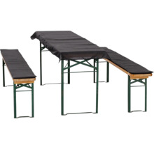 Bierzeltgarnitur mit Tischhusse und Bankauflagen