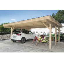 Doppelcarport Fichte Gr. 3 600 x 510 cm natur