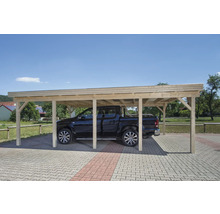 Doppelcarport Fichte Gr. 4 600 x 760 cm natur