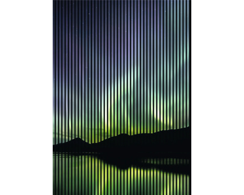 Panneau acoustique impression numérique Aurora 1 2400 x 1693 x 19 mm set = 3 panneaux individuels