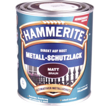 Peinture de protection pour métaux Hammerite, directement sur la rouille, brun mat, en pot métallique