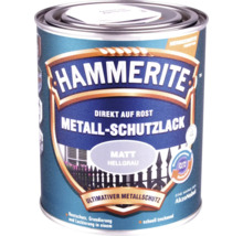 Laque de protection du métal HAMMERITE mate gris clair 750 ml