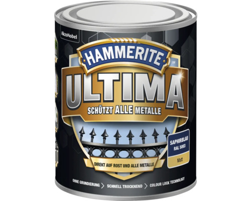 HAMMERITE Metallschutzlack Ultima RAL5003 saphirblau matt 750 ml