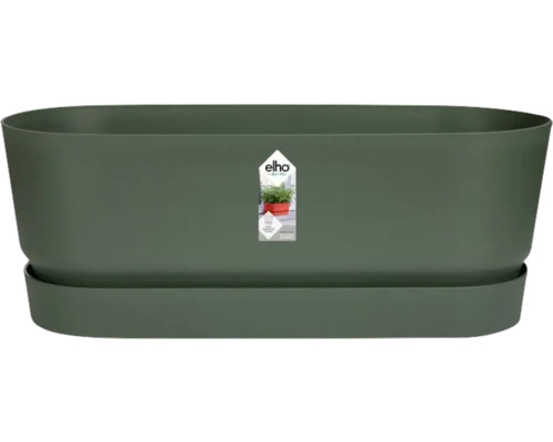 Jardinière rectangulaire avec soucoupe