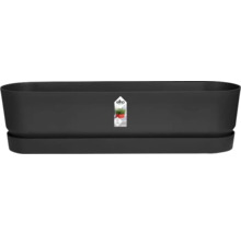 Jardinière rectangulaire avec soucoupe