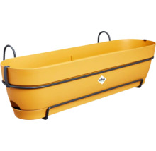 Jardinière de balcon jaune avec suspension