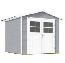 Gartenhaus weka 224 Gr. 3 inkl. Fußboden 280 x 263 cm grau