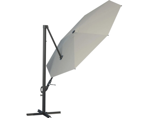 Parasol déporté avec pied pour le jardin