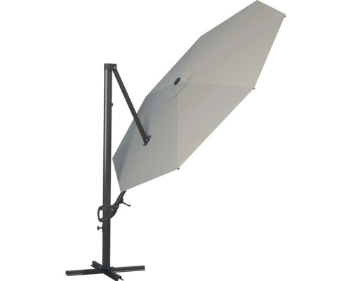 Parasol déporté avec structure en métal et écran rectangulaire