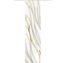 Panneau décoratif aspect marbre avec lignes ondulées