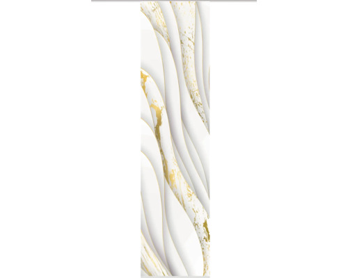 Panneau décoratif aspect marbre avec lignes ondulées