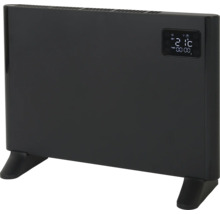 Radiateur à convection noir avec affichage numérique pour le chauffage des pièces