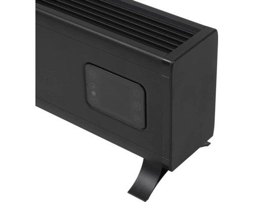 Vue détaillée d''un convecteur avec écran et pieds