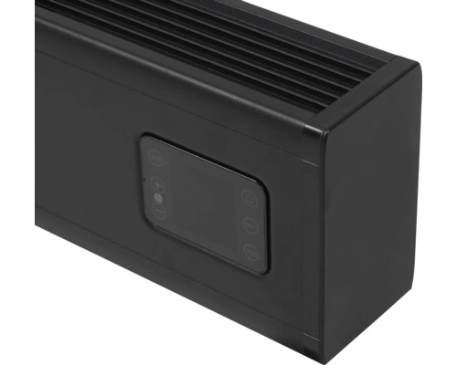 Vue détaillée d''un radiateur avec éléments de commande