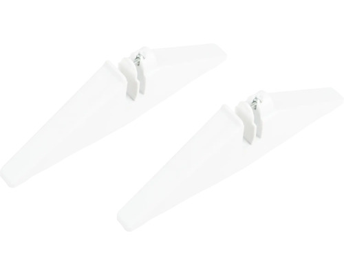 Deux pieds de table blancs