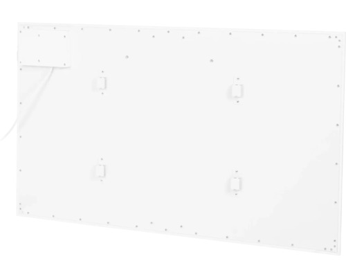 Arrière d''un panneau chauffant avec boîte de connexion et supports