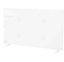 Arrière d''un panneau chauffant avec dispositif de montage et pieds