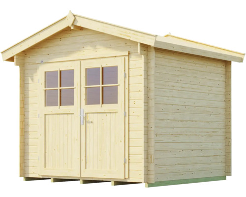 Gartenhaus aus Holz mit Doppeltür und Fenster