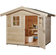 Gartenhaus weka 123 Gr. 2 inkl. Fußboden 306 x 274 cm natur
