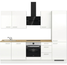 Cuisine complète NOBILIA avec appareils Modern 270 cm blanc alpin haute brillance prémontée variante droite 4004539008397