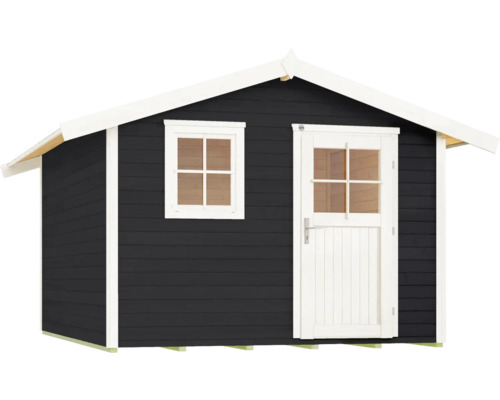 Abri de jardin en bois avec fenêtre et porte