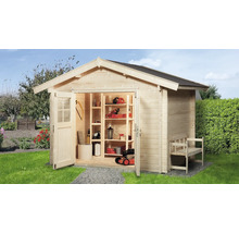 Gartenhaus weka Premium 45 Gr. 3 inkl. Fußboden 380 x 380 cm natur