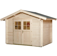 Gartenhaus weka Premium 45 Gr. 3 inkl. Fußboden 380 x 380 cm natur