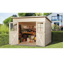 Gartenhaus weka 325 Gr. 4 inkl. Fußboden 301 x 301 cm natur