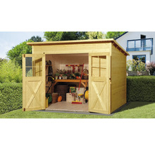 Gartenhaus weka 325 Gr. 4 inkl. Fußboden 323 x 299 cm lasiert