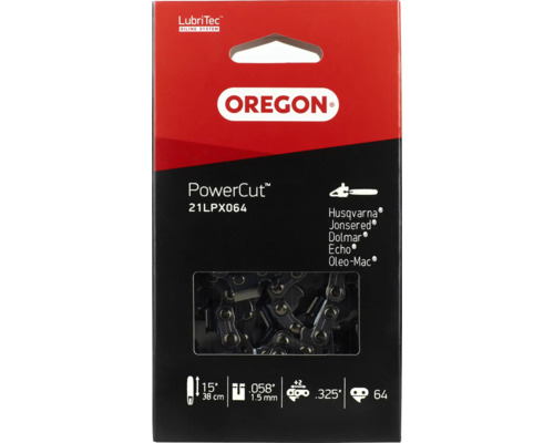 Oregon PowerCut Sägekette 21LPX064, 38 cm Länge