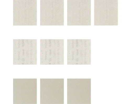 Mehrere Schleifblätter der Marke Bosch