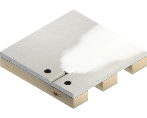 Joint de deux plaques de plâtre sur structure en bois