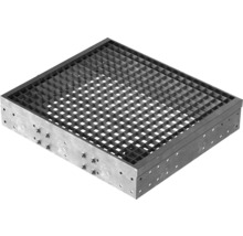 Caillebotis carré en métal