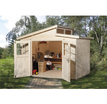 Gartenhaus weka 226 Gr. 3 inkl. Fußboden 327 x 231 cm natur